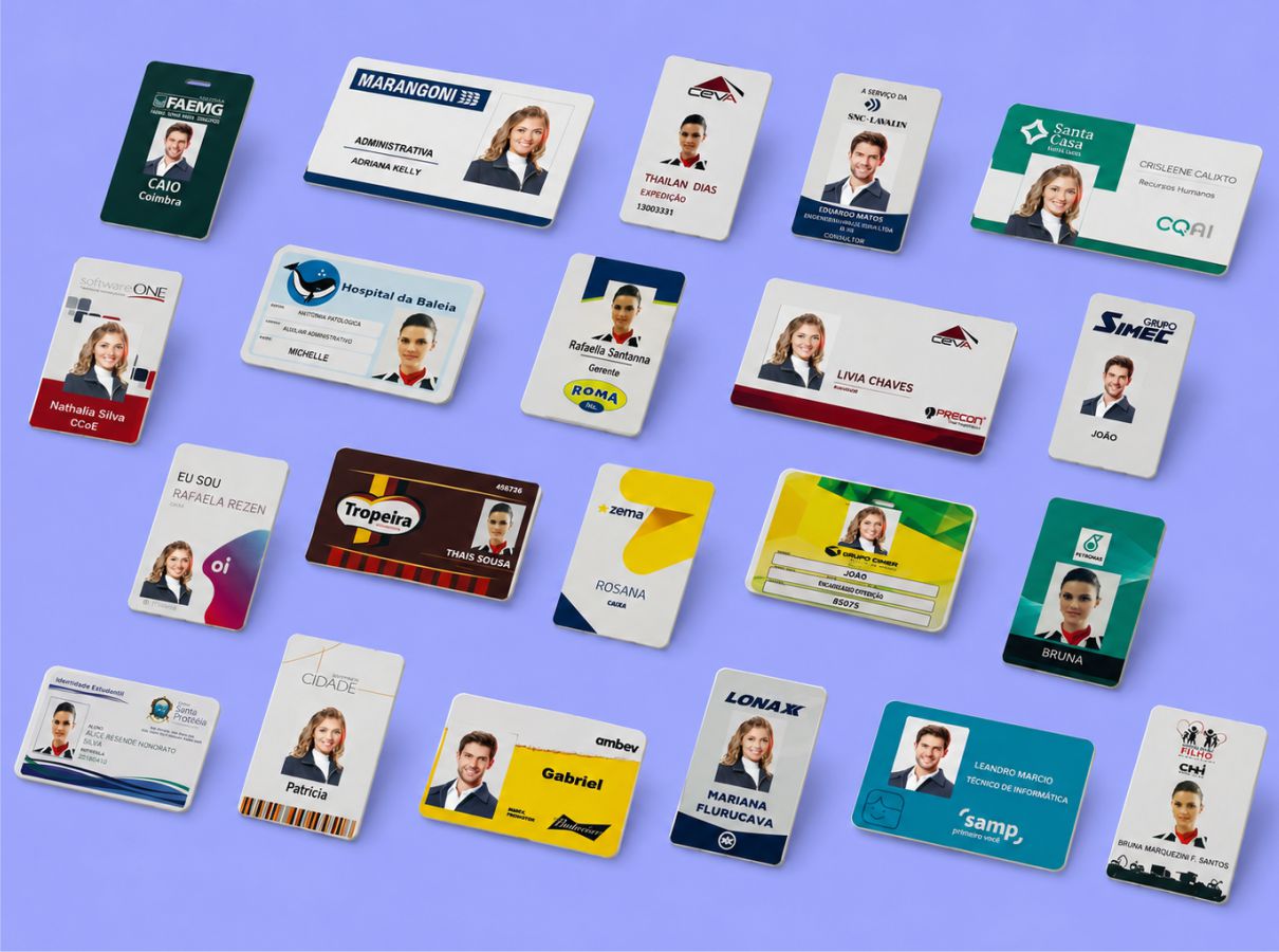 Crachás-Cartões-Carteirinhas